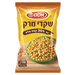  אסם שקדי מרק 30% קמח חיטה מלא 350גרם 